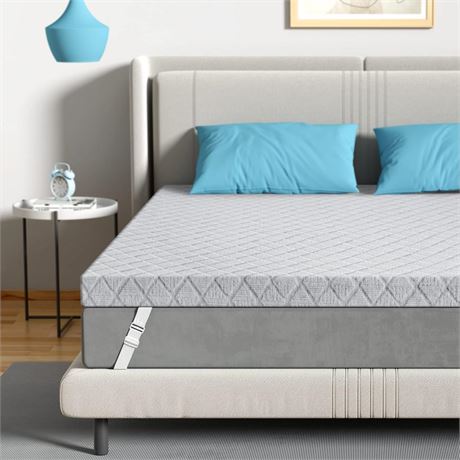 Sleepmax 3 Inch Firm Mattress Topper Twin - Firm to Extra Firm Memory Foam Bed