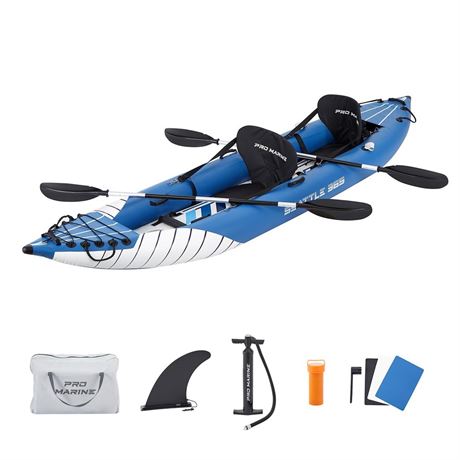 Inflatable Kayak Deluxe Oar Included, Blow up Touring Kayak Set,with Adjustable