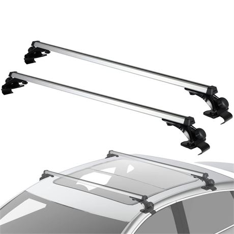 48" Heavy Duty Roof Rack Cross Bars Universal Crossbar Rails Heavy Duty Quick