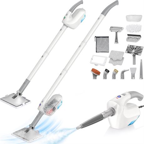 10-in-1 Steam Mop, Detachable Handheld Steam Cleaner, Multi & Up Steamer for