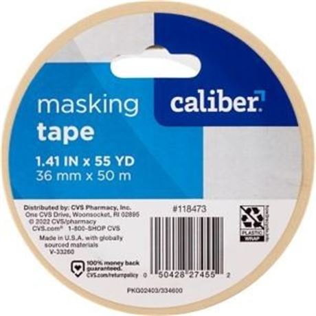 Caliber Masking Tape, 1.41 in X 54.7 Yd | CVS