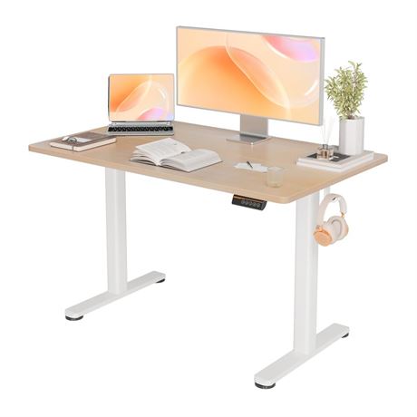 Electric Standing Desk, Adjustable Height Stand up Desk, 48x24 Inches Sit Stand