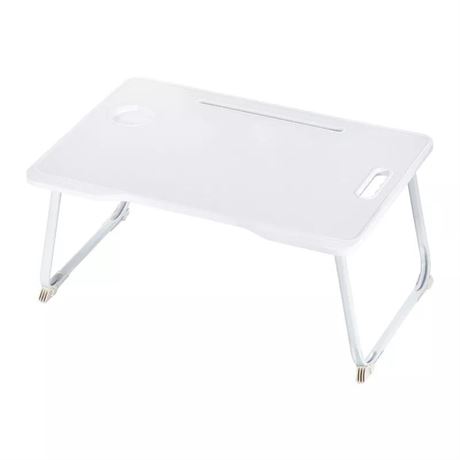 Unique Bargains Foldable Portable Lap Desk with Tablet Slot Cup Holder