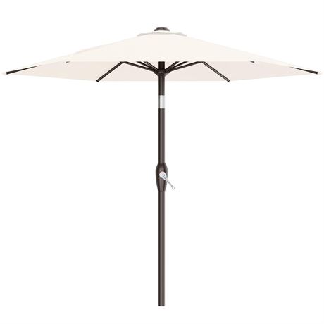 AreShark 7.5FT Patio Umbrella Table Market Umbrella w/Tilt and Crank,