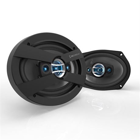 Scosche HD6904A-WM1SD 6x9  Multi-Fit HD Coaxial 4-Way 300 Watt Peak Car Stereo