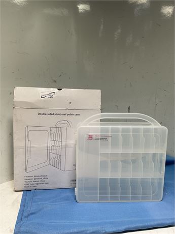 Makartt Nail Polish Organizer, transparent Acrylic Portable Storage Case Holder