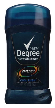 Degree Cool Rush Dry Protection Antiperspirant Deodorant Stick 2.7 oz, Twin