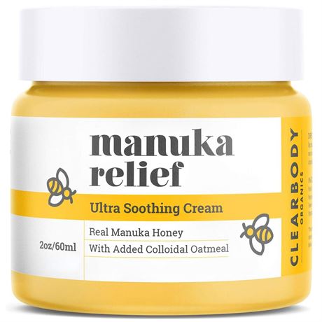 Clearbody Manuka Honey Eczema Cream – Organic Eczema Honey & Collodial Oatmeal