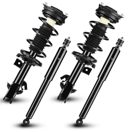 Front + Rear Complete Struts Coil Spring Assembly Shock Absorbers Compatible