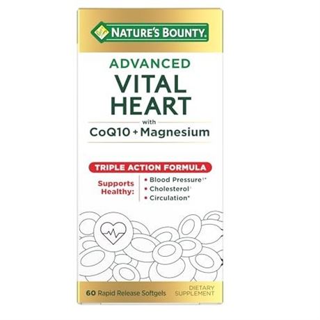 Natures Bounty Nature's Bounty Advanced Vital Heart Softgels, 60 Ct | CVS