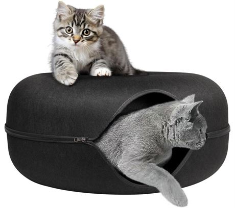 Peekaboo Cat Cave for Multiple Cats/Large Cats, Cat Caves for Indoor Cats Up to