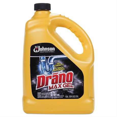 Drano Max Gel Clog Remover, Commercial Line, 128 oz