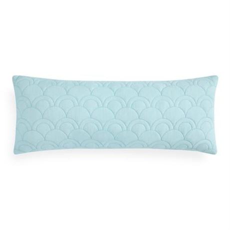 Coastal Living 14  X 36  Blue & Green 100% Cotton Decorative Bolster Pillow for