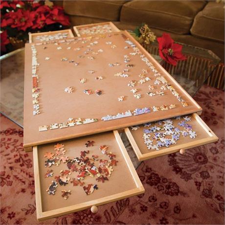 Bits and Pieces –Original Standard Wooden Jigsaw Puzzle Plateau-The Complete