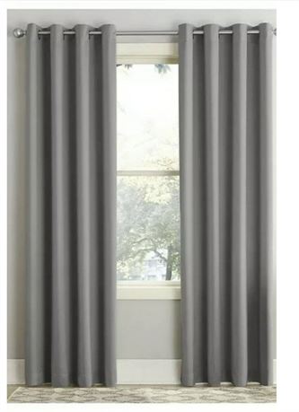 Sun zero grey curtains 40x95