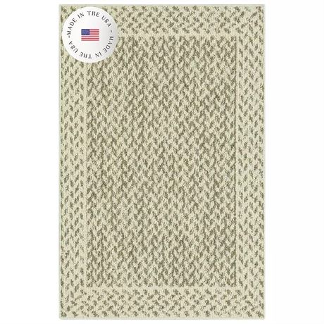 Sonoma Goods for Life® Scallop Covington Area & Washable Throw Rug, Border Braid