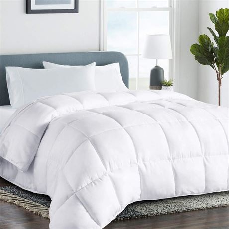 COHOME All Season Full/Queen Size Cooling Comforter，Fluffy Down Alternative