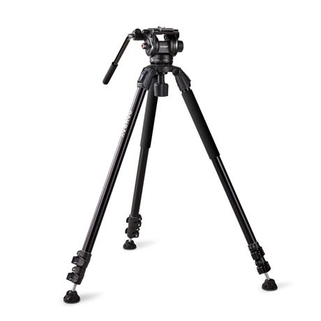 RAUBAY 70.8" Video Camera Tripod, Heavy Duty Tripods Stand with 360° Pan & 165°