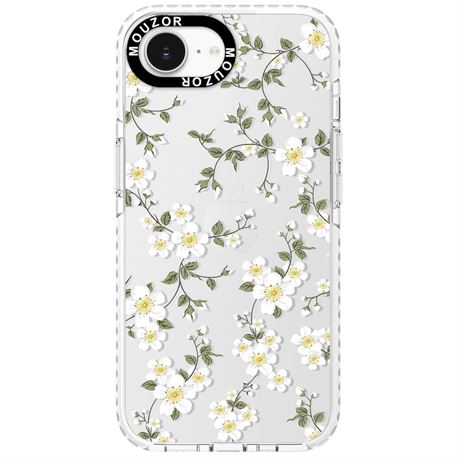 Cute Phone Case for iPhone 16e, Vine Flowers 17e Cases, Aesthetic Floral