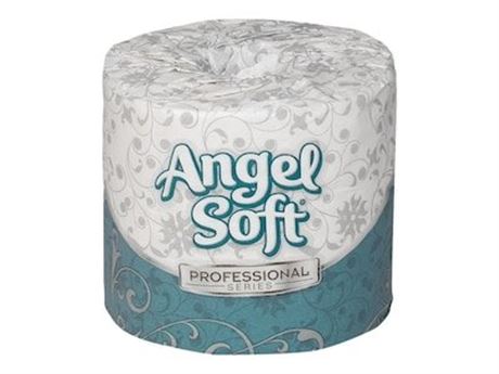 Angel Soft Professional Series, Standard Core, 2 Ply, 450 Sheets, White, 80 PK
