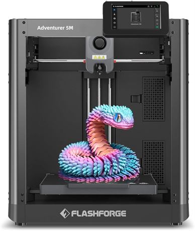 FLASHFORGE Adventurer 5M 3D Printer with Fully Auto Leveling, Max 600mm/s High