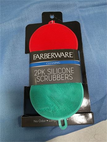 Farberware 2pk silicone scrubbers