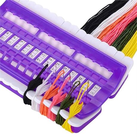 30 Position Embroidery Floss Organizer, Plastic Needles Thread Organizers Shelf