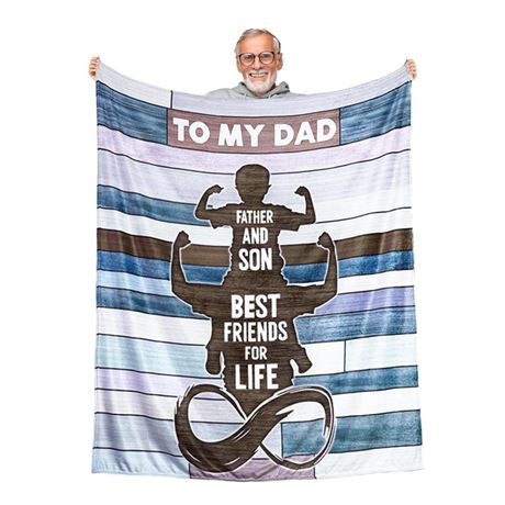 Gifts for Dad from Son to My Dad Blanket Best Gift for Father's Day Birthday