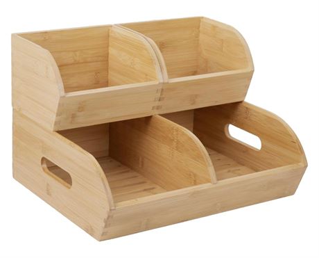 Potato and Onion Storage Bin for Pantry and Kitchen Counter - Ventilated