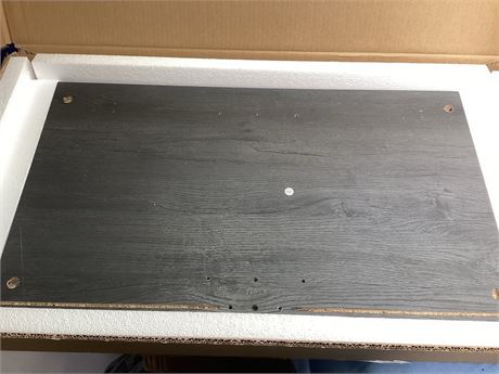 Replacement cabinet side panel in a distressed dark gray finish 27-1/4x 15-5/8