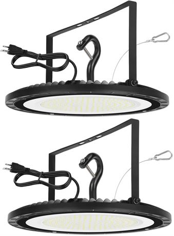 Supber Bright 200W UFO LED High Bay Light, 28000 LM with US Plug 5ft