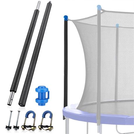 TOBWOLF 1PCS Universal Trampoline Replacement Enclosure Pole, Foam Trampoline