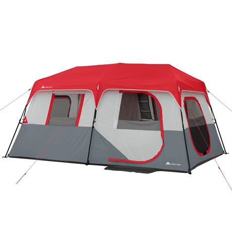 Ozark Trail 13  X 9  8-Person Instant Cabin Tent with LED Lights  36.9274 Lbs