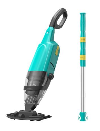 Handheld Pool Vacuum, Rechargeable Pool Cleaner Running Time Up to 60mins,