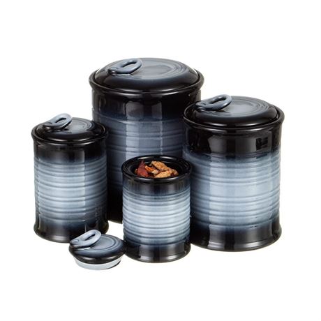 Nihow Ceramic Food Storage Jar Sets: Container with Air Tight Ceramic Lid for