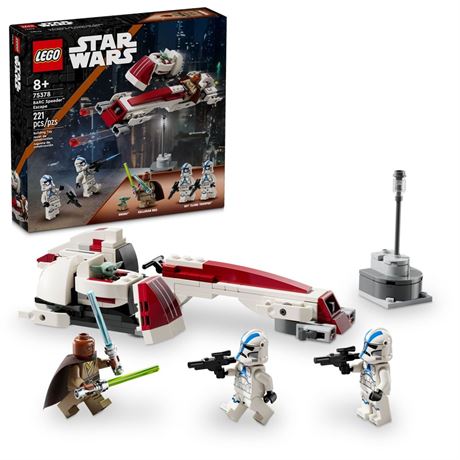 LEGO Star Wars BARC Speeder Escape, Mandalorian Toy Building Set for Kids, Star