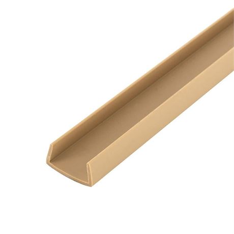 Outwater Plastics Beige 3/4'' Styrene Plastic U-Channel/C-Channel 36 Inch