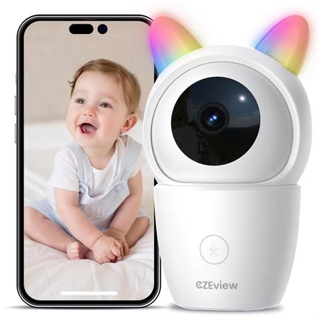 Video Baby Monitor, 2.4/5Ghz WiFi Baby Monitor with Camera and Audio, Pet