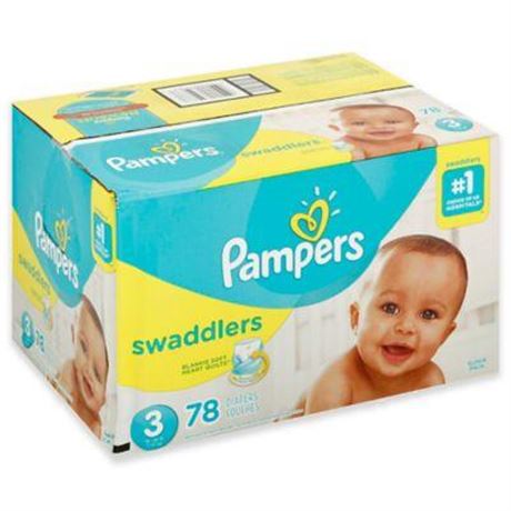 Pampers Swaddlers Diapers  Size 3  78 Count (Select for More Options)