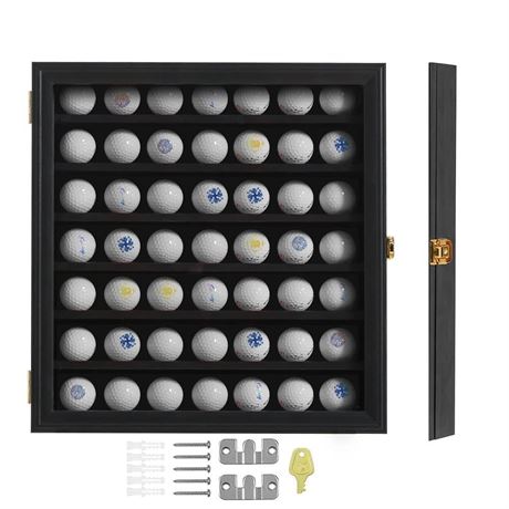 KCRasan Golf Ball Display Case - Golf Ball Holder Gift for Golf Enthusiasts -