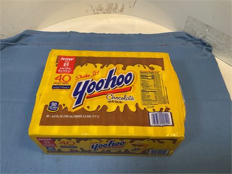 Yoo-hoo Chocolate Drink Boxes, Chocolate, 6.5 Oz Box, 40/Carton 072350000542 -