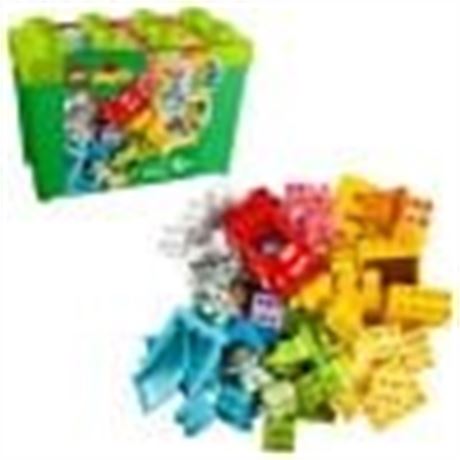 LEGO DUPLO Classic Deluxe Brick Box 10914 Starter Set with Storage Box, Great