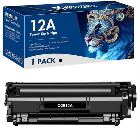 MICOTONER 12A Toner Cartridges Compatible for HP 12A Q2612A 1020 LaserJet 1012