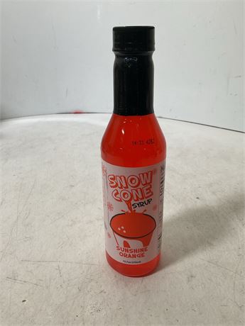 snow cone sunshine orange