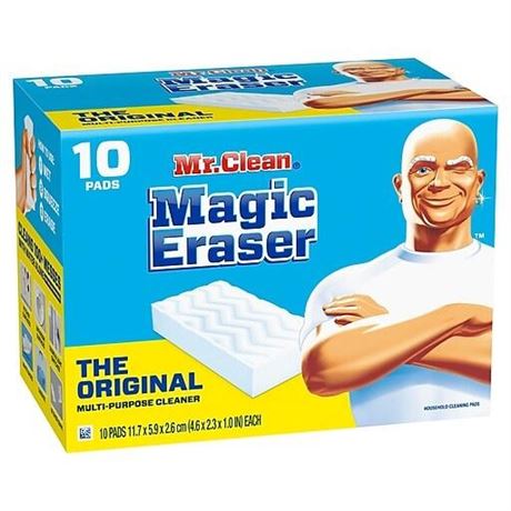 (2 cases) Mr. Clean Magic Eraser Original Cleaning Pads with Durafoam  10 Ct