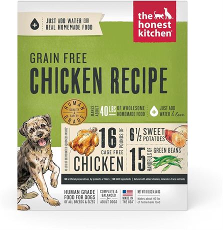 The Honest Kitchen Human Grade Dehydrated Grain Free Dog Food – Complete Meal