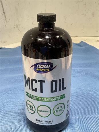 NOW Foods Sports, MCT Oil, Unflavored, 32 fl oz (946 ml)
