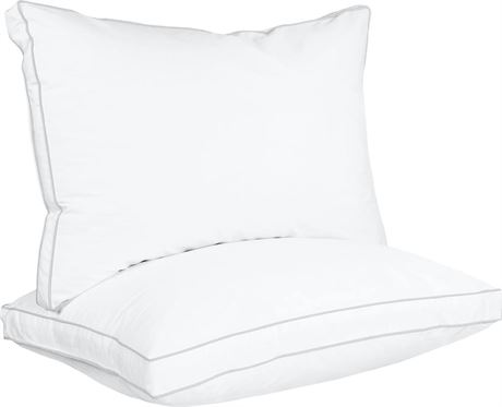 Utopia Bedding Bed Pillows for Sleeping Standard Size (White), Set of 2,