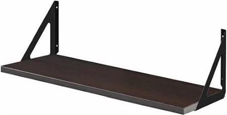 31.5"L x 11"W x 9"H Black Wooden Mounting Shelf