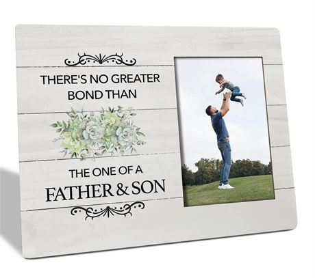 To Dad Gifts Picture Frame, There's No Greater Bond than the One of A Father &